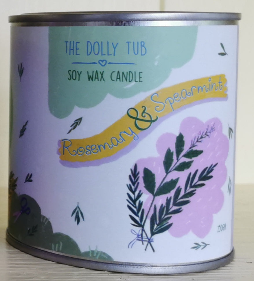 Rosemary and Spearmint Paint Pot Candle