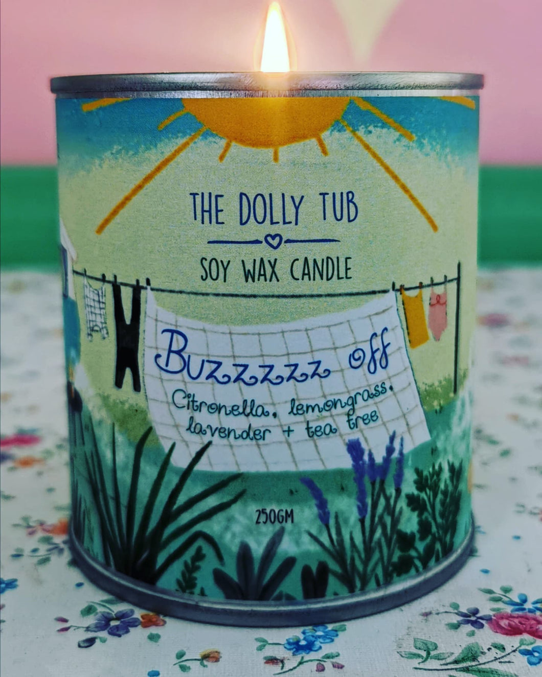 Buzzzz Off  Paint Pot Candle